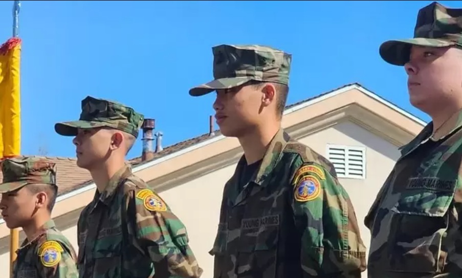 Southeast County Young Marines training with OC Fitness Coach